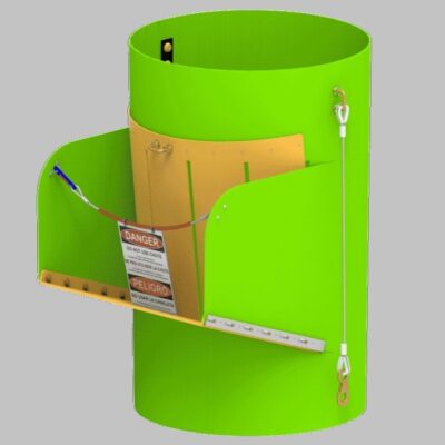 Green Superchute door. Green Superchute door.